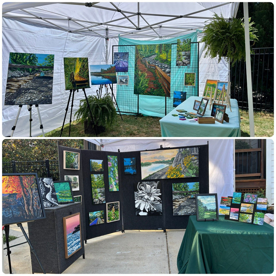 Booth Makeover! (and the enjoyment of chance connections)